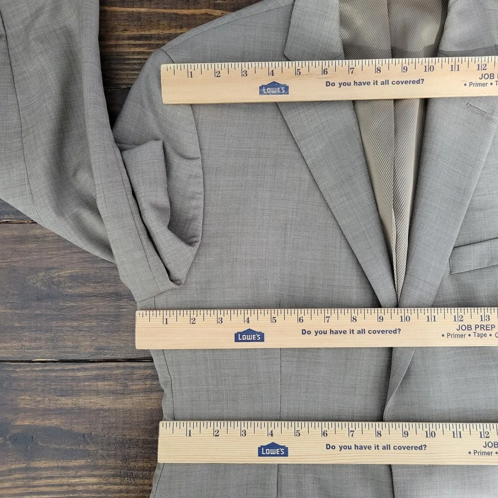Greg Norman‎ Tasso Elba Men's Sport Coat Blazer Two Button Brown Wool 40S Slim